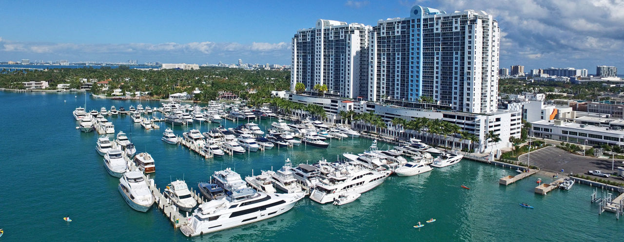 Aerial view of Sunset Harbour Miami - Stretch Space assisted stretching neighborhood